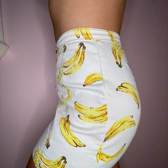 Button up denim banana skirt - Picture 5 of 7